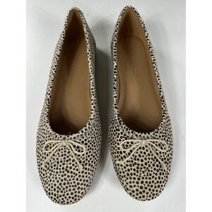 Madewell The Adelle Womens Ballet Flat in Spot Dot Calf Hair Size 7‎